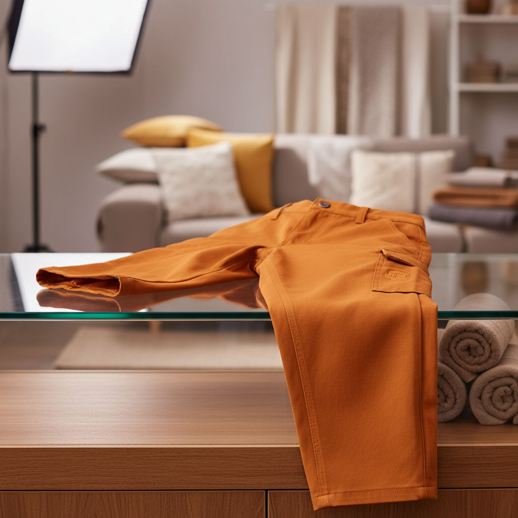 High Visibility Orange Work Trousers for Industrial Safety