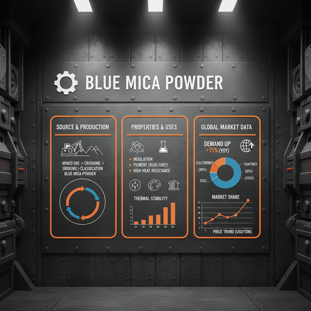High Performance Blue Mica Powder for Industrial and Cosmetic Use