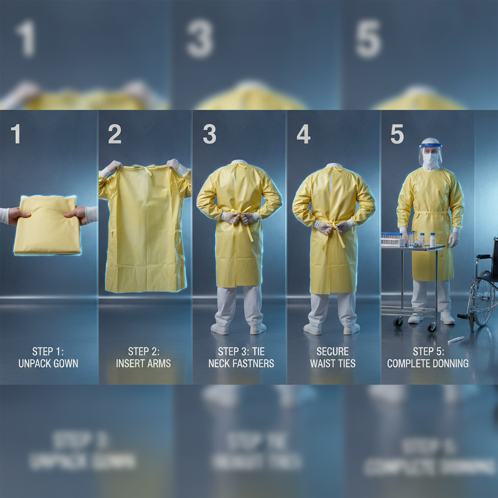 High Performance Yellow PPE Gown for Medical Infection Control