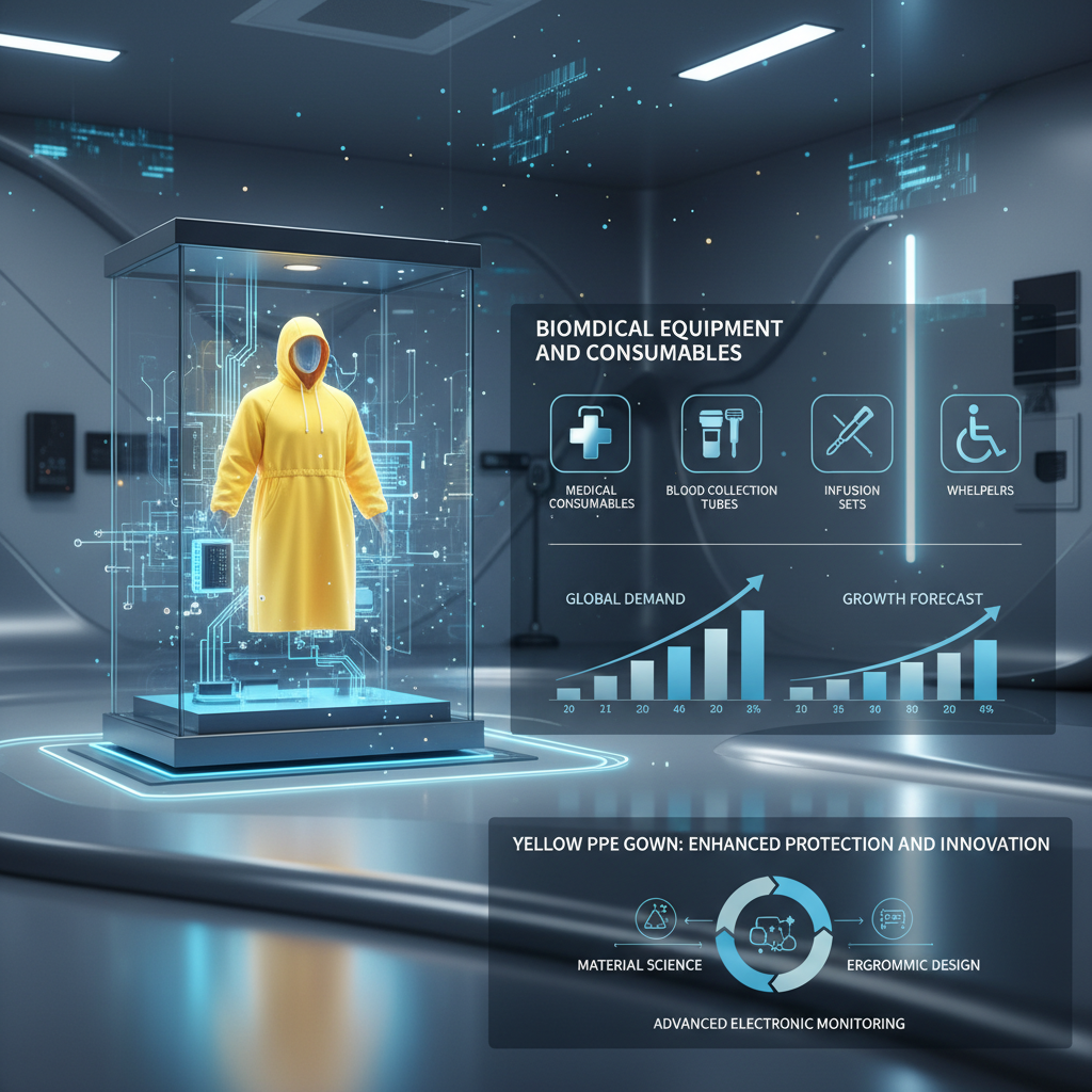 High Performance Yellow PPE Gown for Medical Infection Control