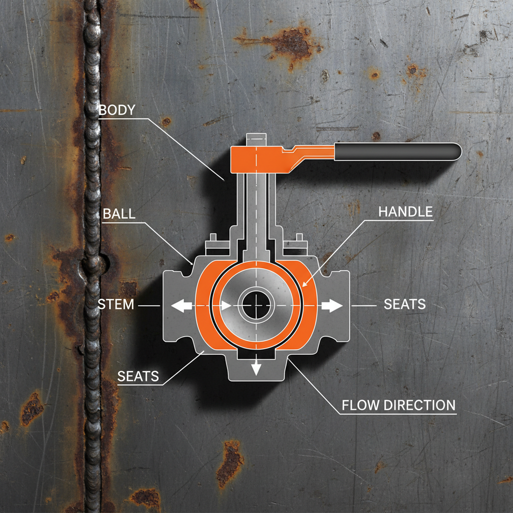 Efficient Industrial Flow Control with 1 piece ball valve