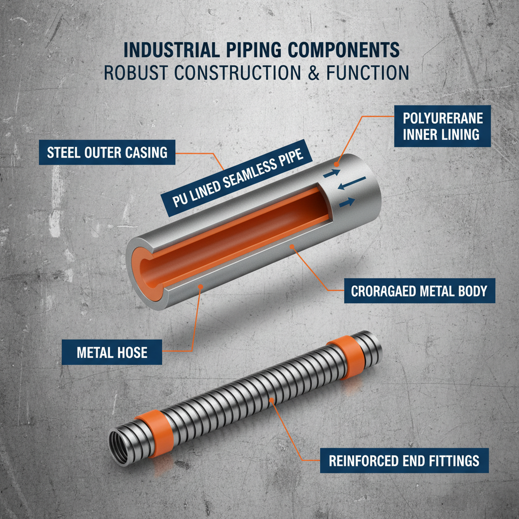 Industrial PU Lined Seamless Pipe for Corrosion Resistance