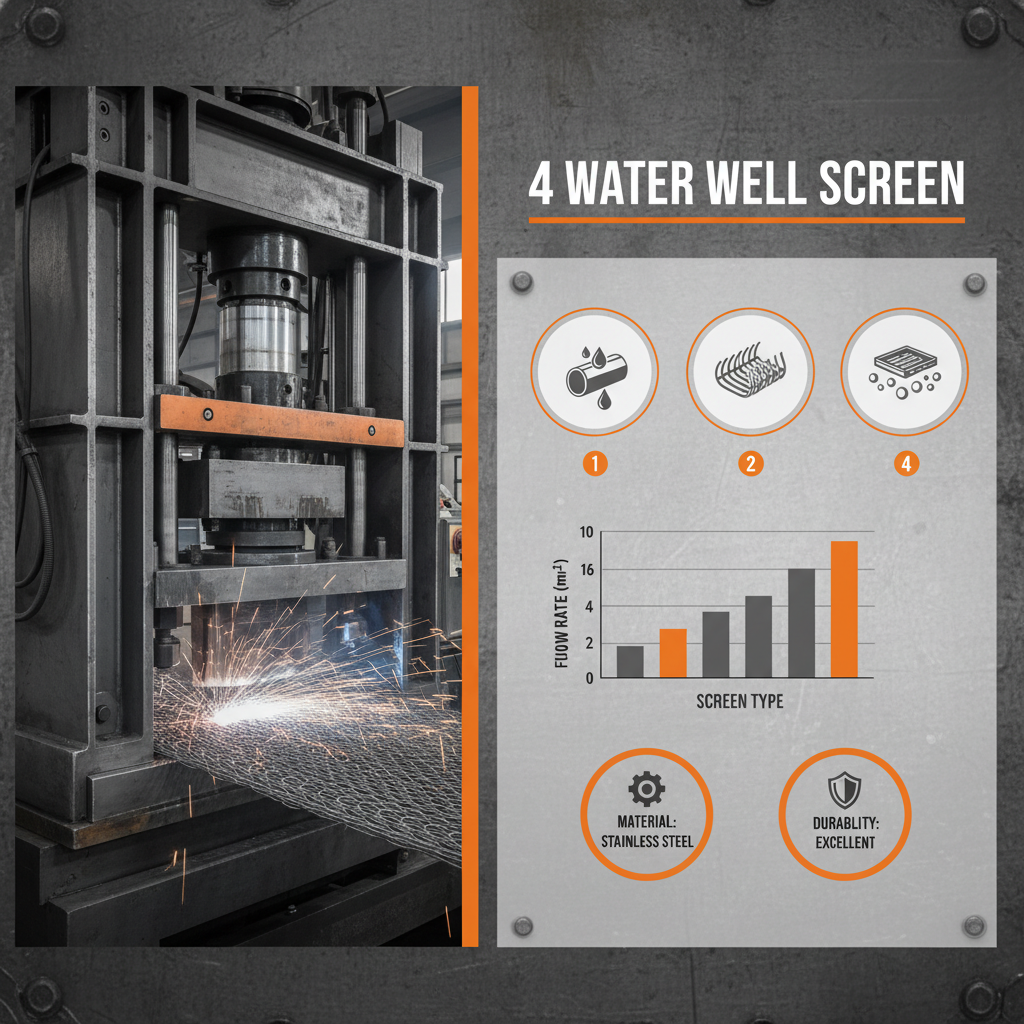 High Efficiency 4 water well screen for Sustainable Water Extraction
