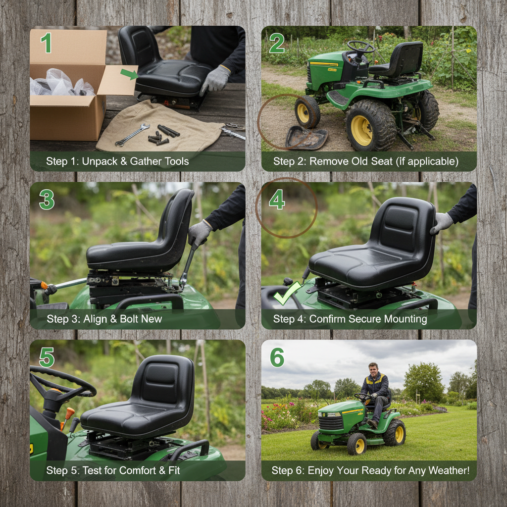 Premium Garden Tractor Seat Guide for Comfort and Durability