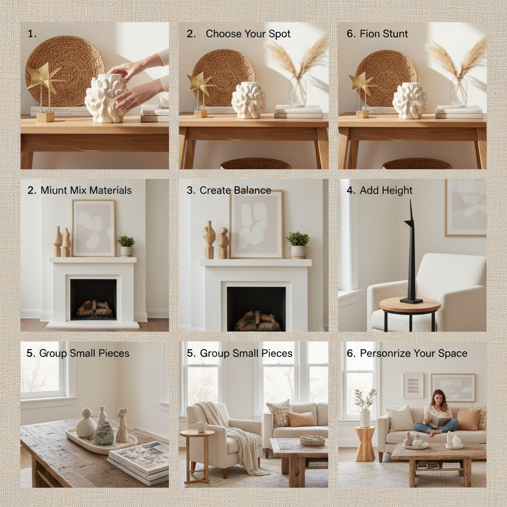 Elegant Decorative Sculptures for Living Room Interior Design
