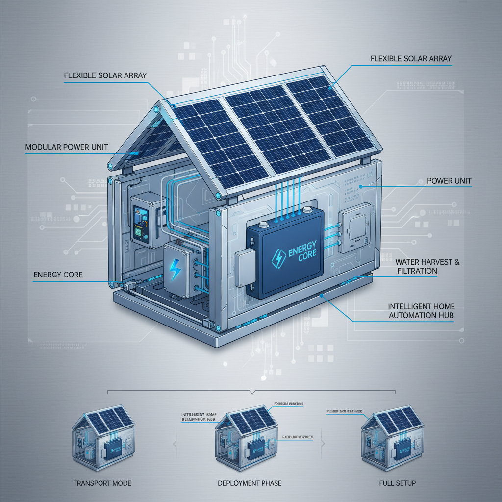 Innovative Foldable Tiny House for Sustainable Modular Living