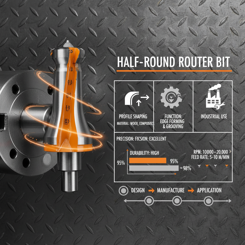 Industrial Half Circle Router Bit Guide for Precision Machining