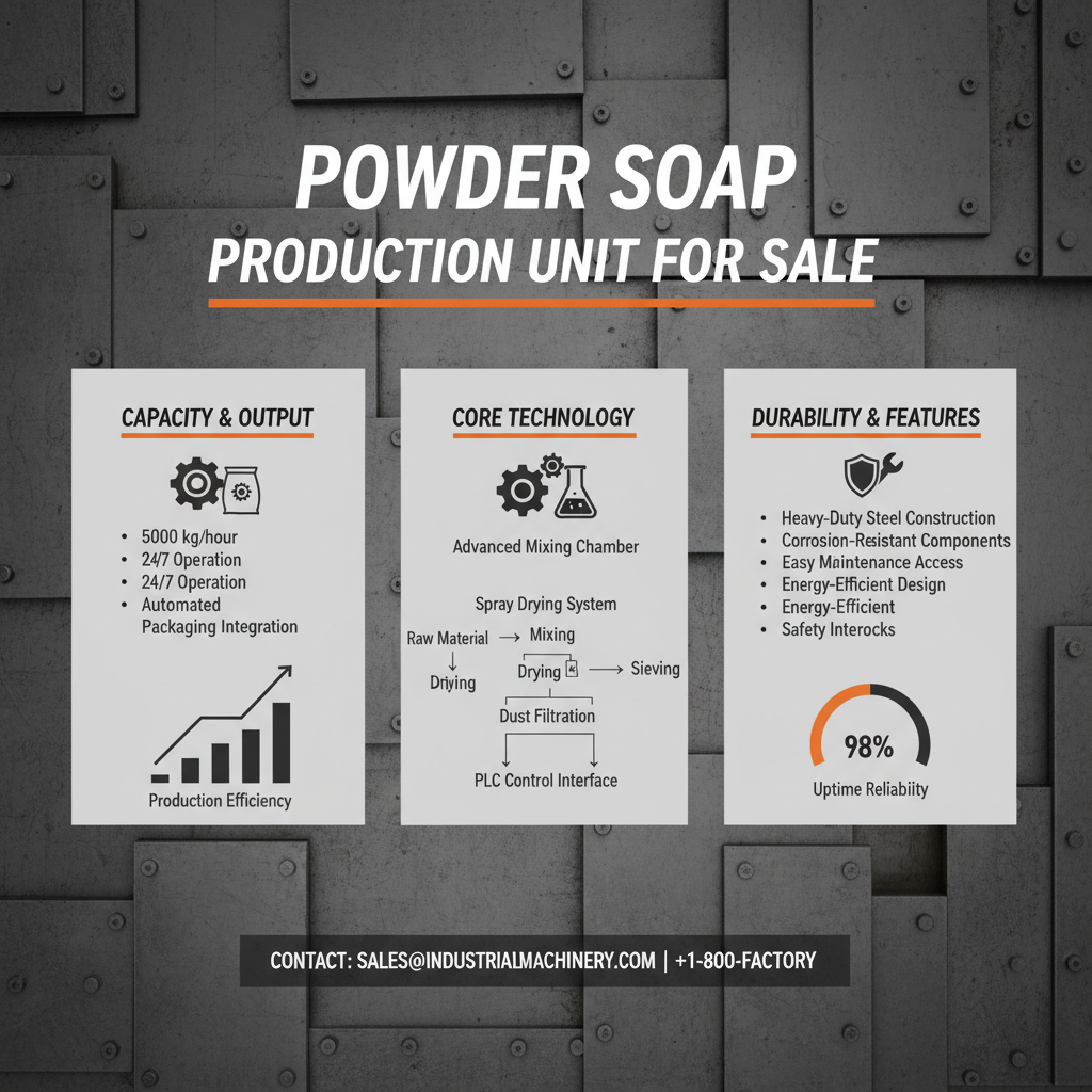 High Quality Powder Soap Making Machine for Sale and Equipment