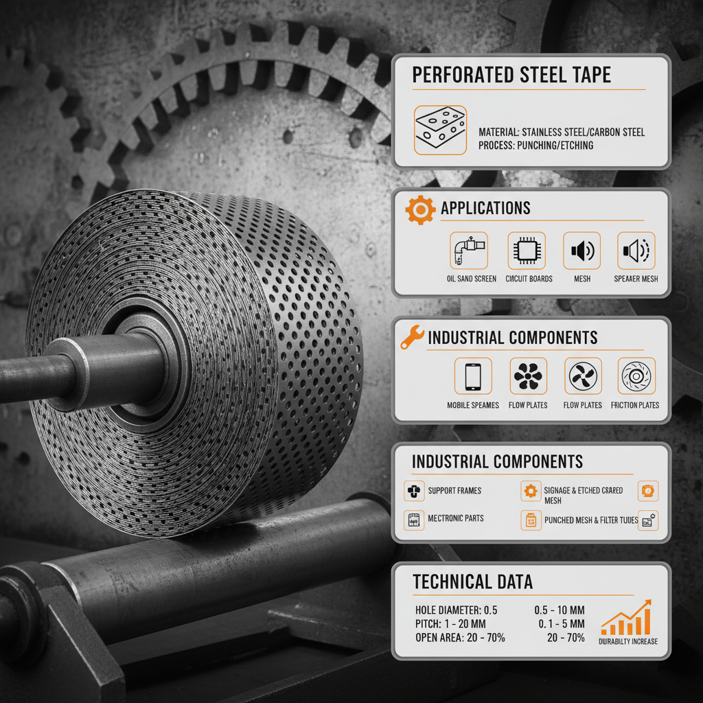 Industrial Perforated Steel Tape for Structural Metal Fabrication