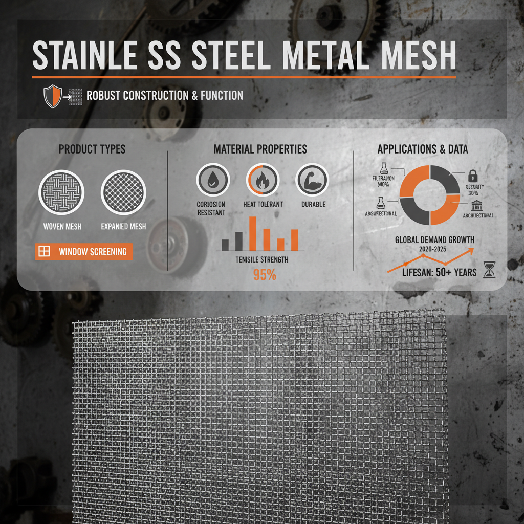 Industrial Grade Stainless Steel Metal Mesh for Filtration
