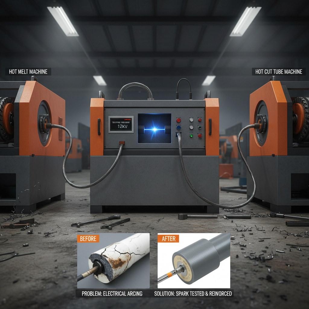 High Voltage Spark Jump Tester for Geomembrane Leak Detection