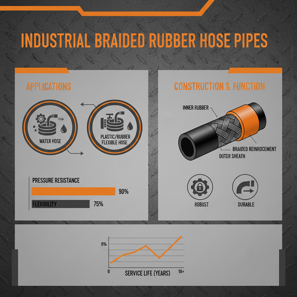Industrial Braided Rubber Hose Pipe Guide for High Pressure