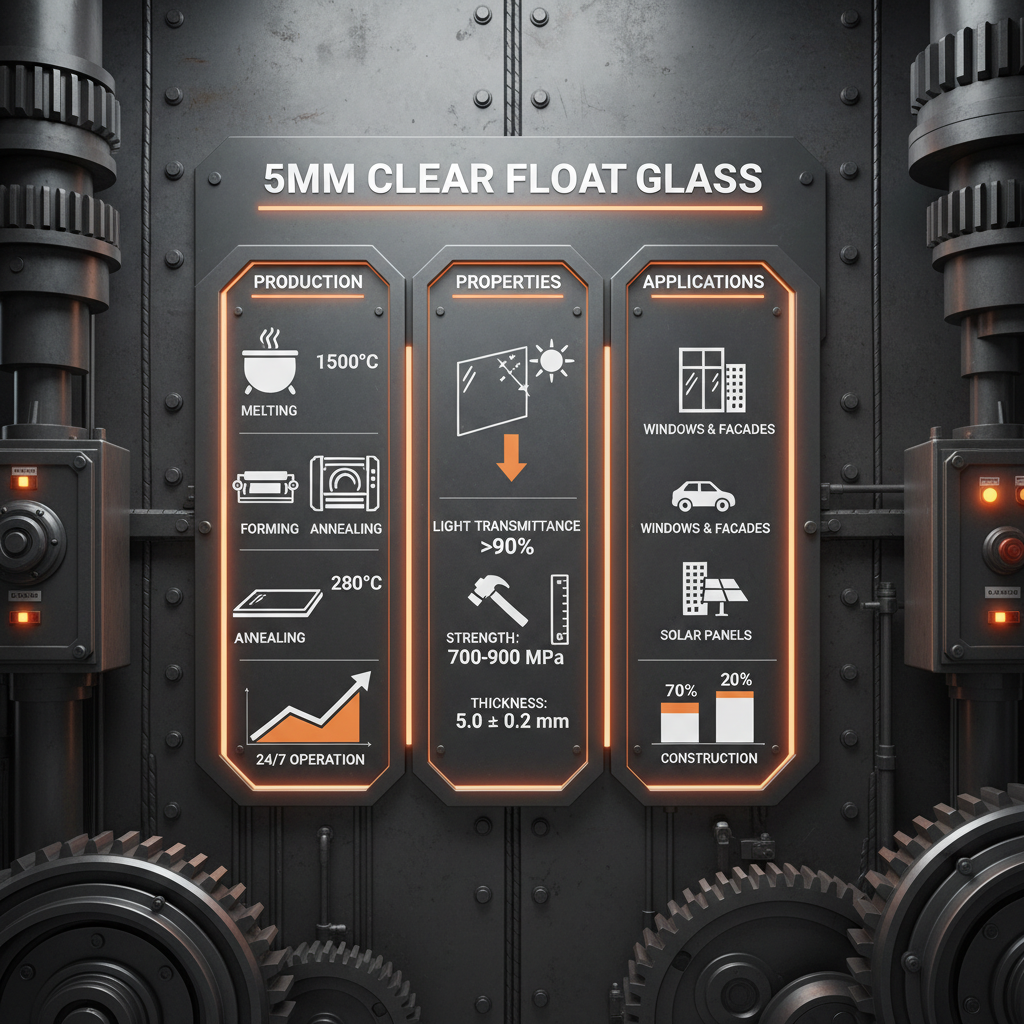 High Quality 5mm Clear Float Glass for Architectural Design
