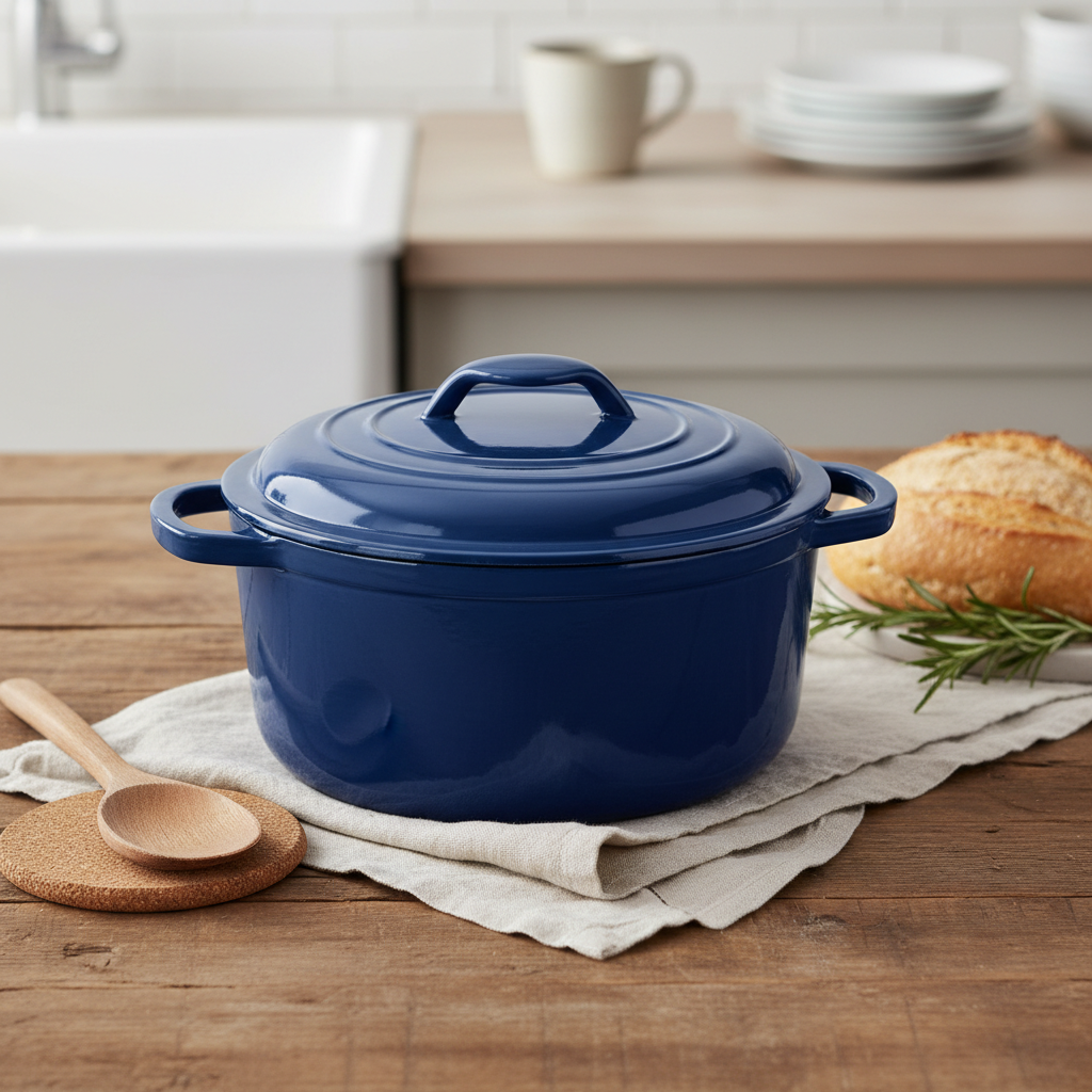 Premium Cast Iron Casserole Dish for Professional Cooking