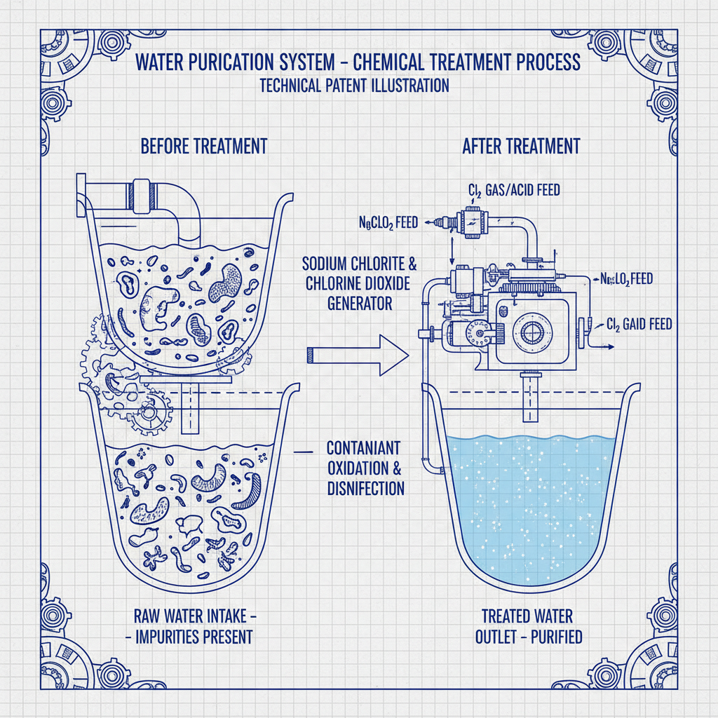 Industrial Applications of Sodium Chlorite and Chlorine Dioxide