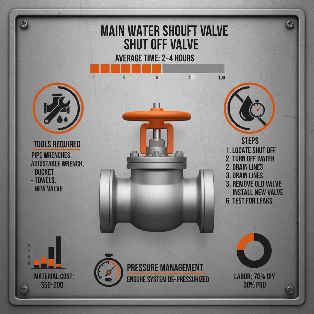 replacing main water shut off valve