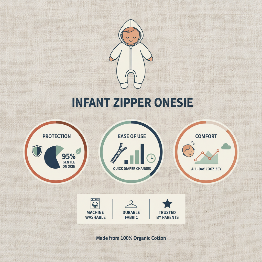 infant zipper onesie