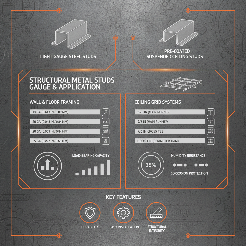structural metal studs gauge