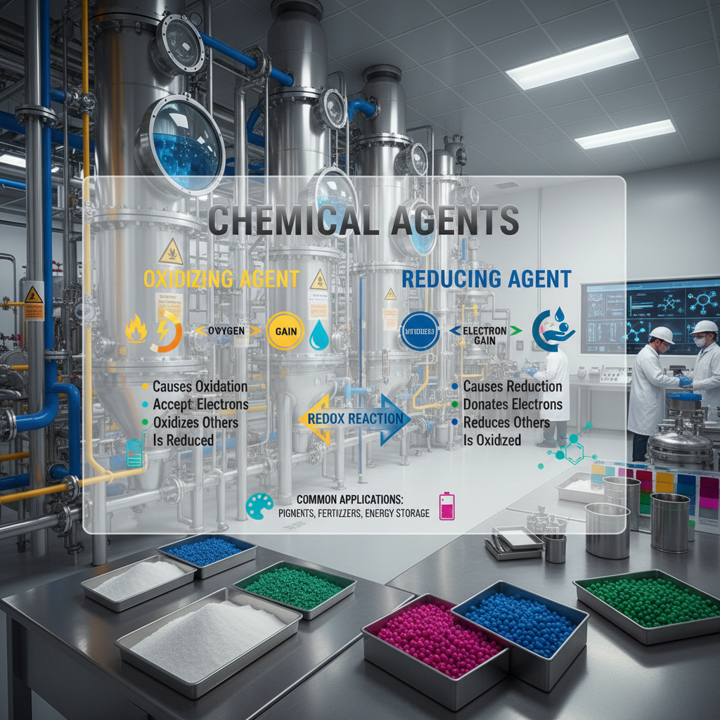 define oxidizing agent and reducing agent