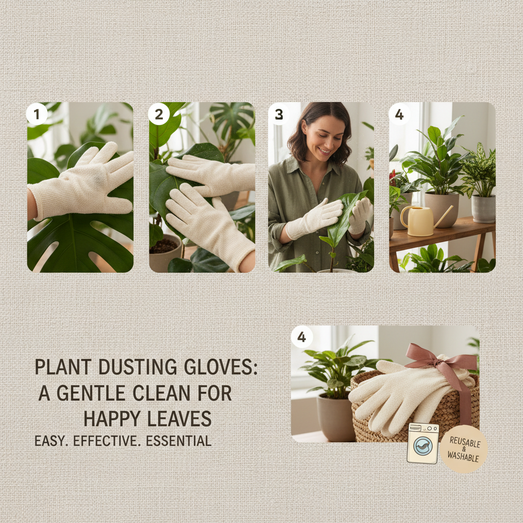plant dusting gloves