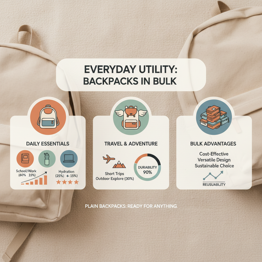 plain backpacks in bulk