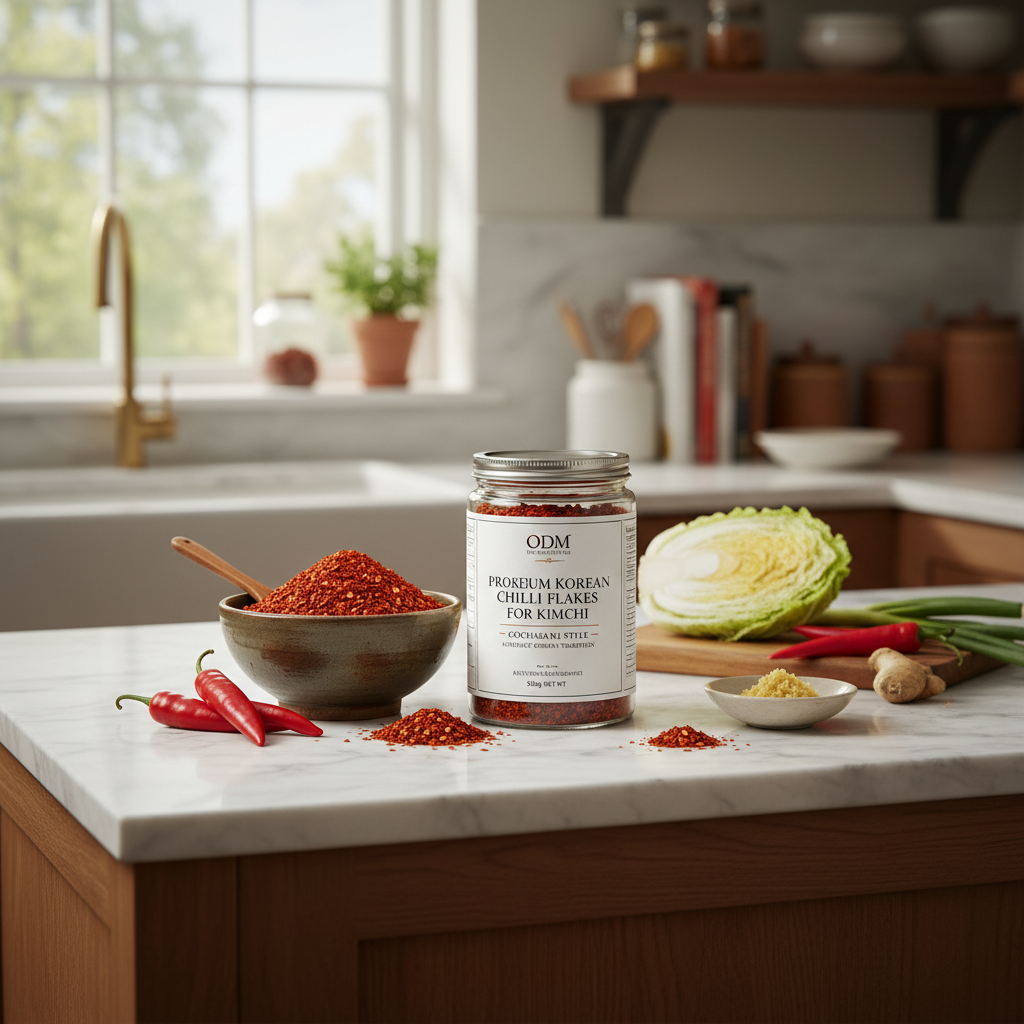 odm korean chilli flakes for kimchi