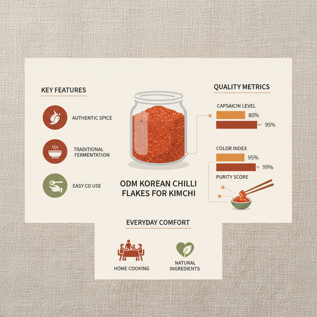odm korean chilli flakes for kimchi
