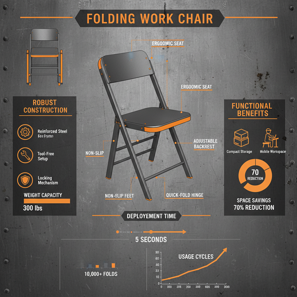folding work chair