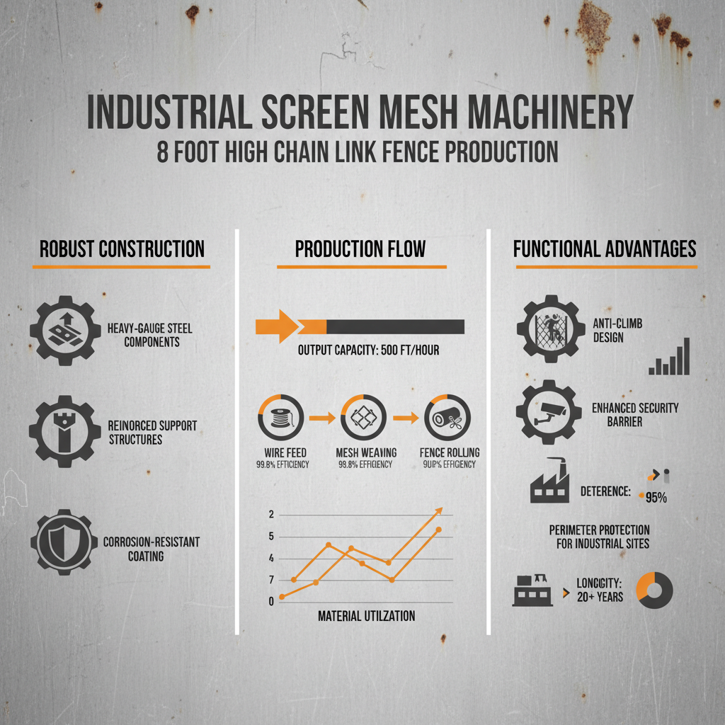 8 high chain link fence