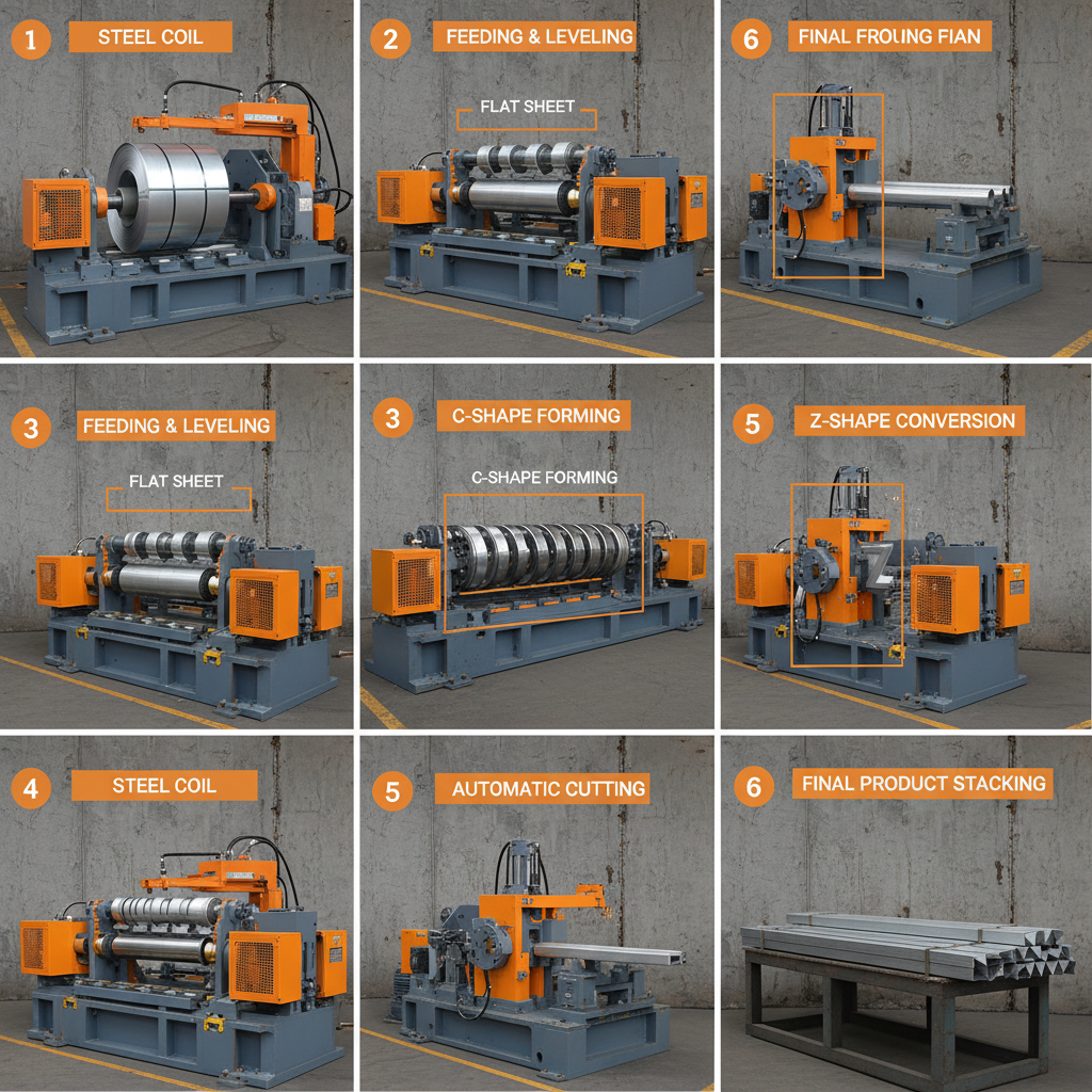 cz purlin roll forming machine