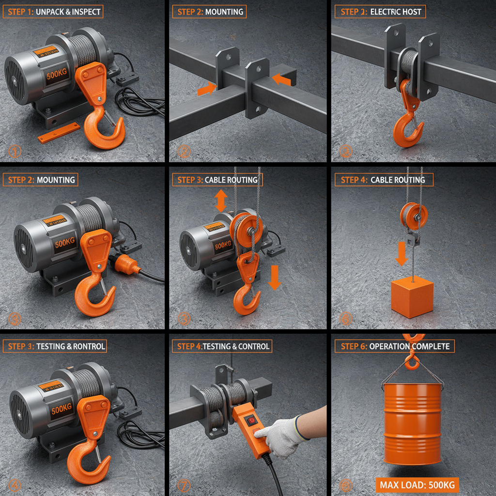 mini electric hoist 500kg