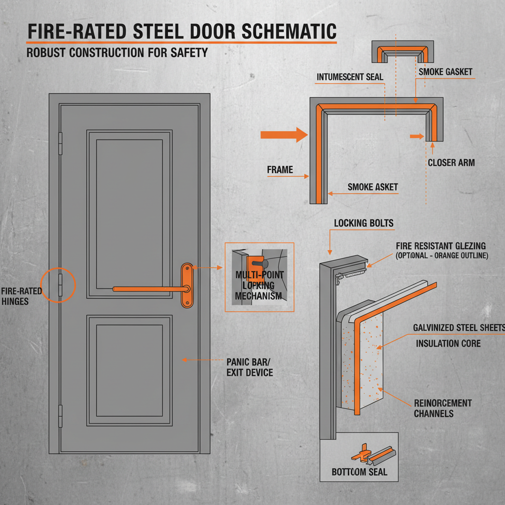 fire steel door