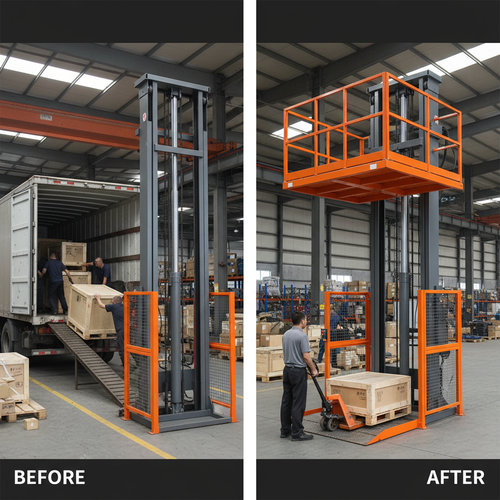 vertical cargo lift
