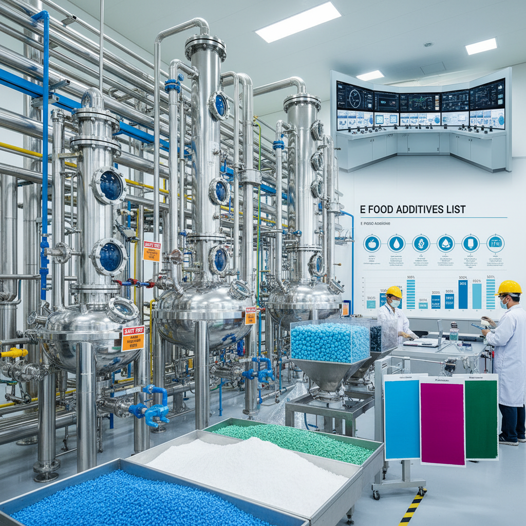 Understanding the Global e food additives list for Safety