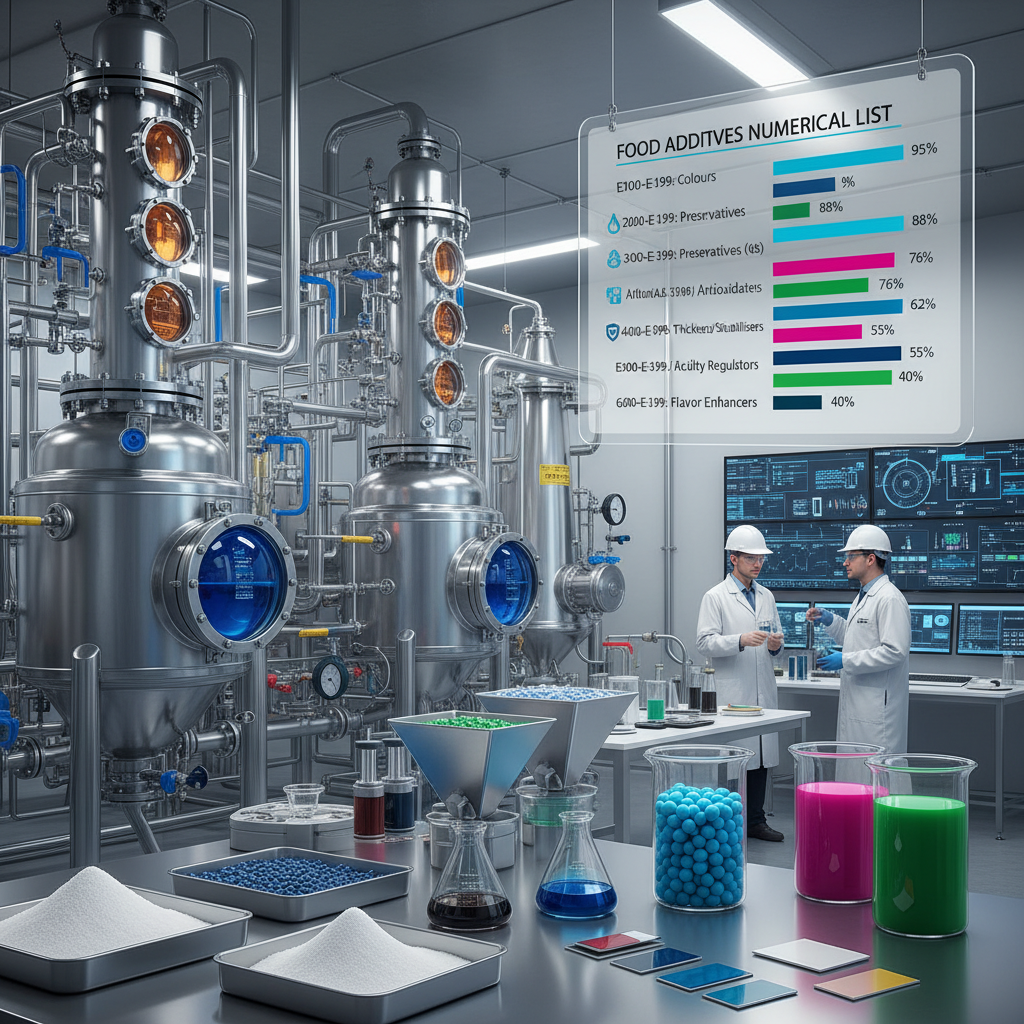 Guide to the Global Food Additives Numerical List and Safety