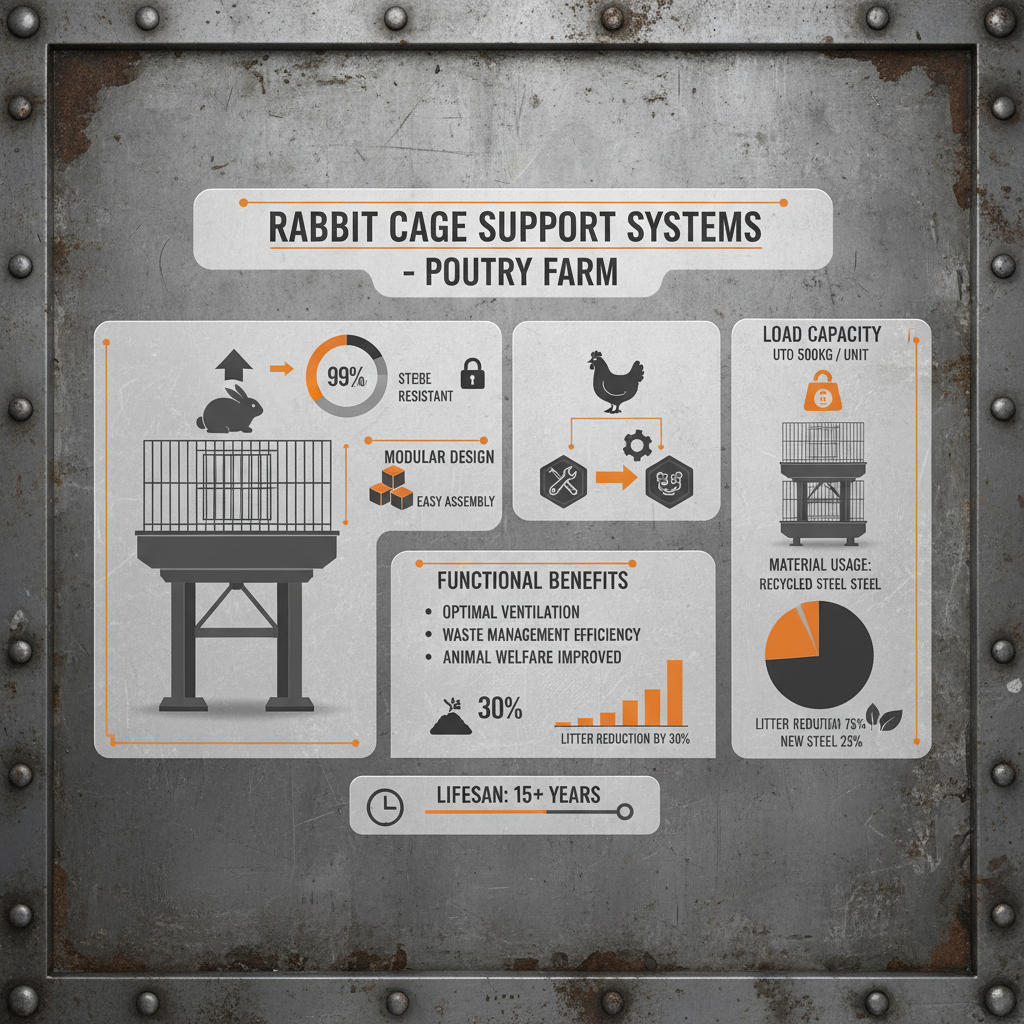 Professional Rabbit Cage Stands for Efficient Breeding