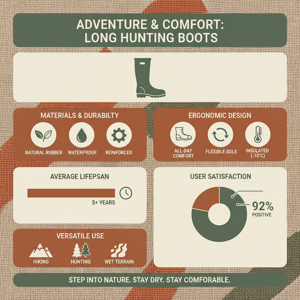 High Performance Long Hunting Boots for Wilderness Safety