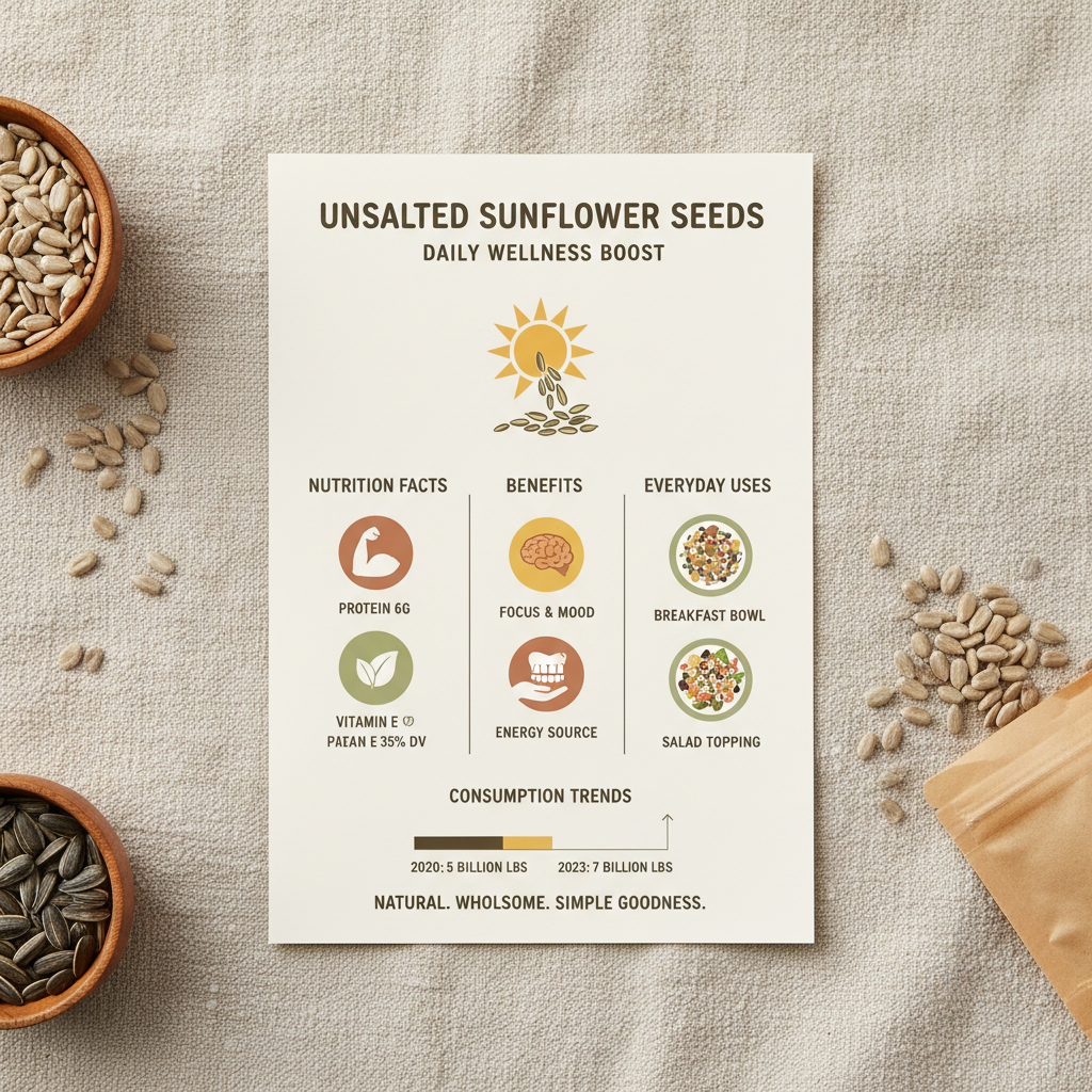 Health Benefits and Industrial Uses of Unsalted Sunflower Seeds