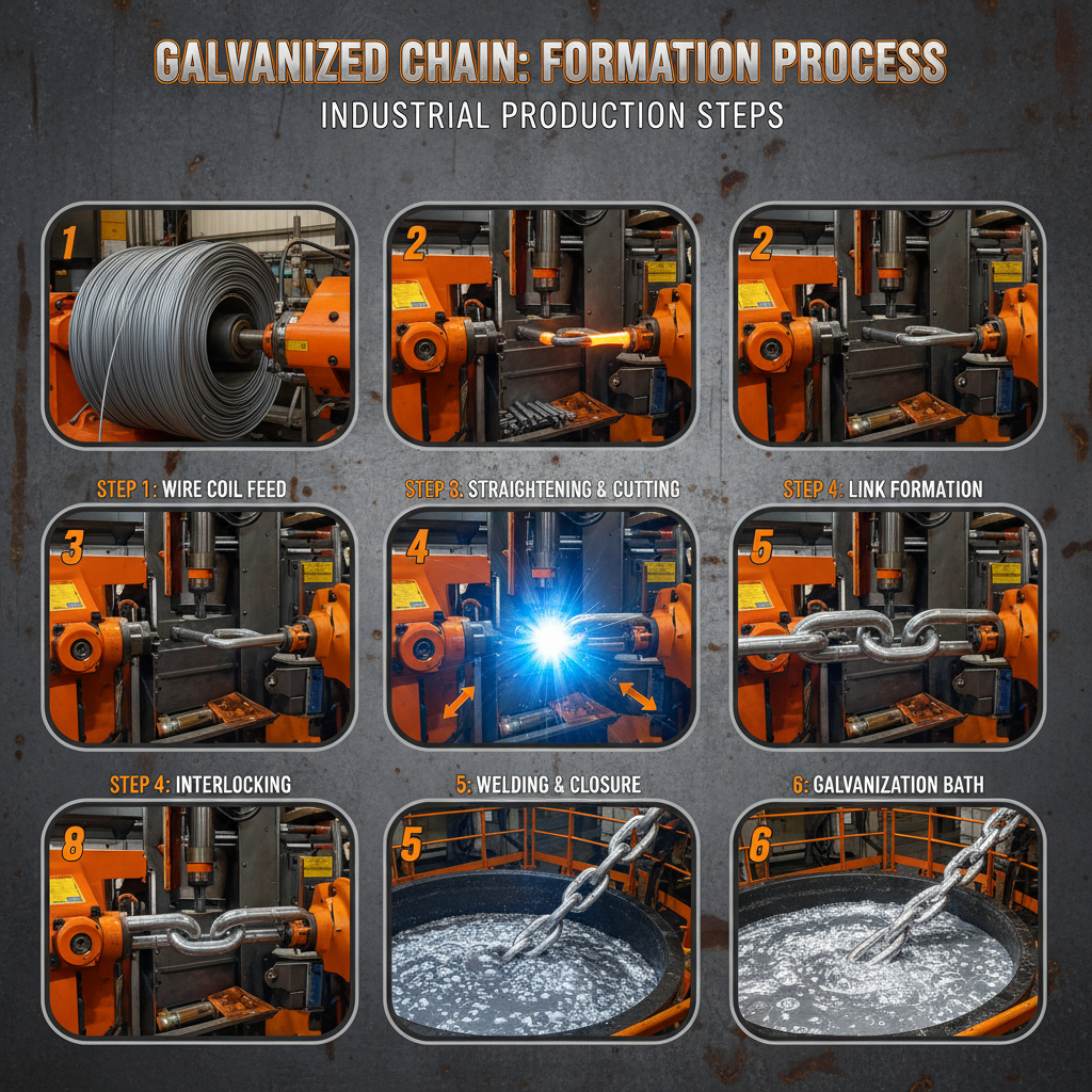 Industrial Galvanized Chain for Corrosion Resistance and Strength