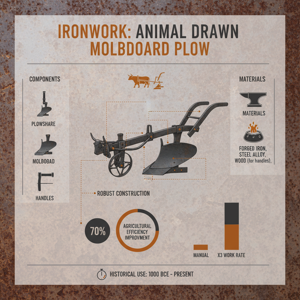 Sustainable Farming with Animal Drawn Moldboard Plow