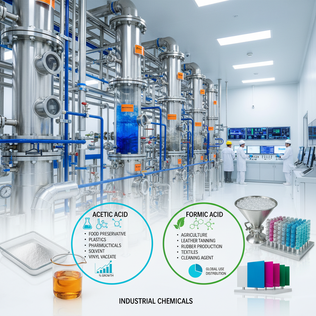 Industrial Applications of Acetic Acid and Formic Acid