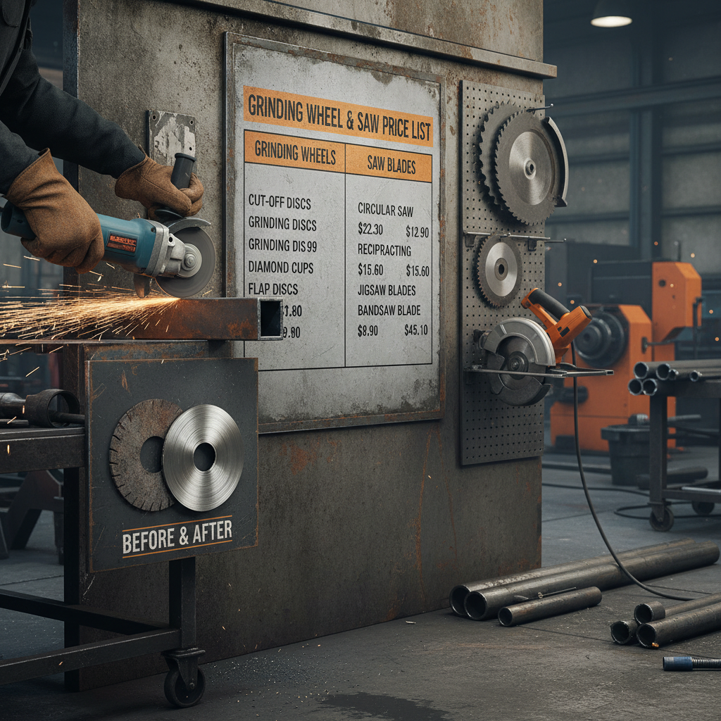 Industrial Abrasives Guide and Grinding Wheel Price List