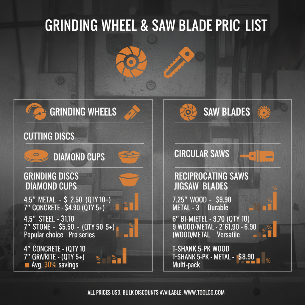 Industrial Abrasives Guide and Grinding Wheel Price List