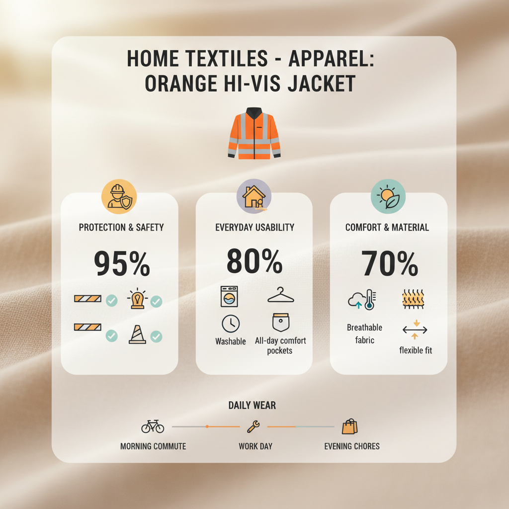 Professional Orange Hi Vis Jacket for Industrial Safety Standards