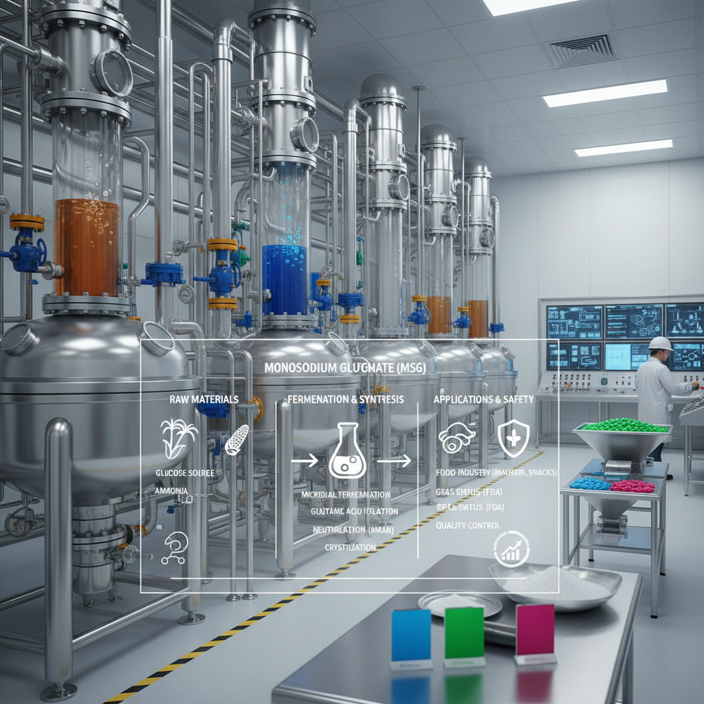 High Purity Monosodium Glutamate ICA for Food and Pharma