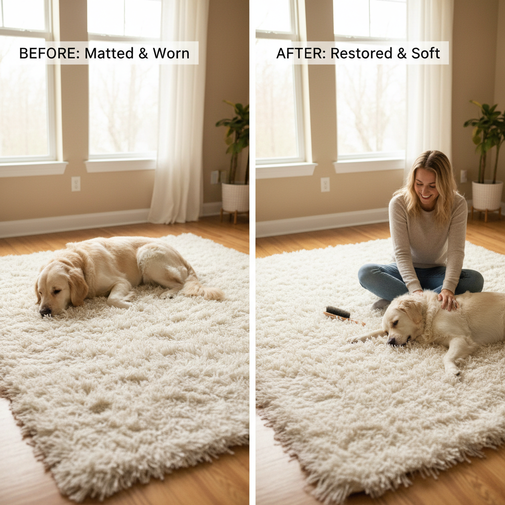 How to Restore and Prevent Matted Faux Fur for Luxury Rugs
