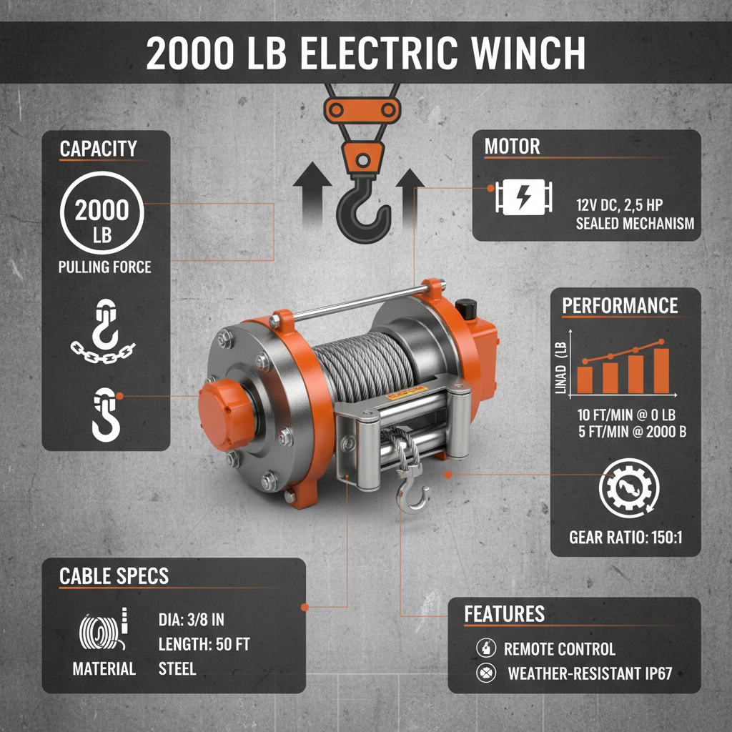 Efficient Lifting Solutions with a 2000 lb electric winch