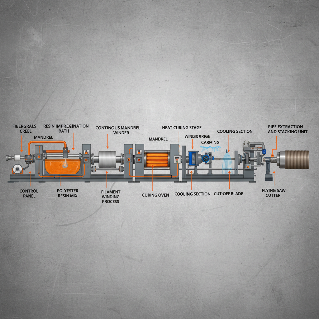 Advanced High Efficiency grp pipe production line Guide