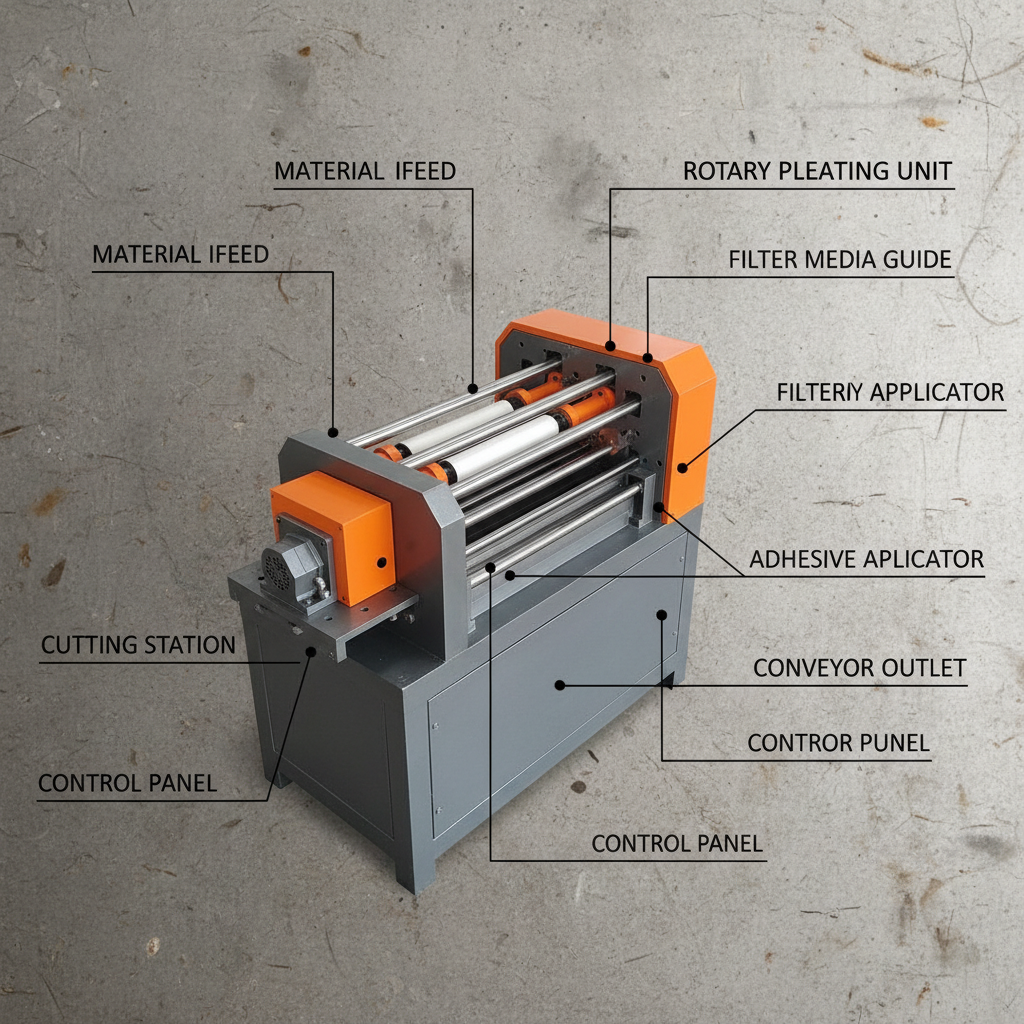 High Precision Automatic Rotary Pleating Machine for Filters