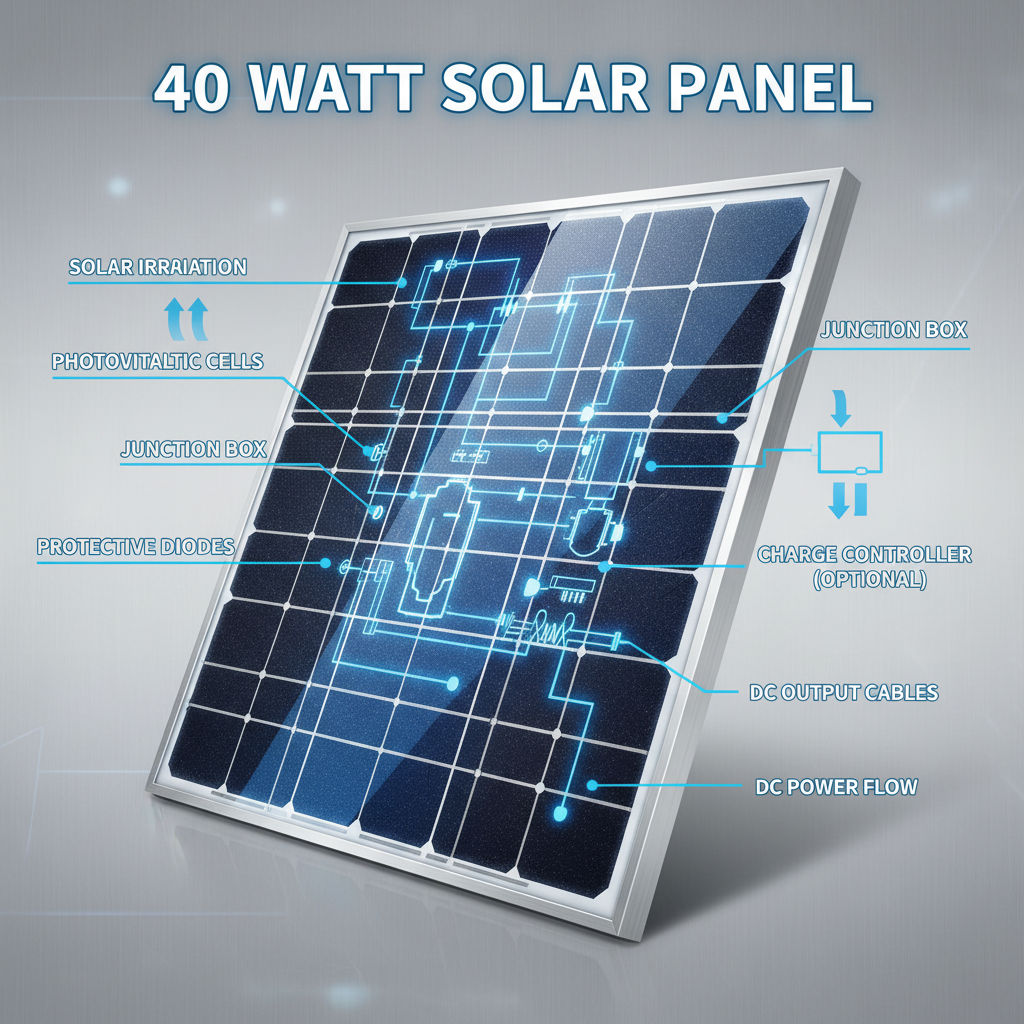 40 watt solar panel